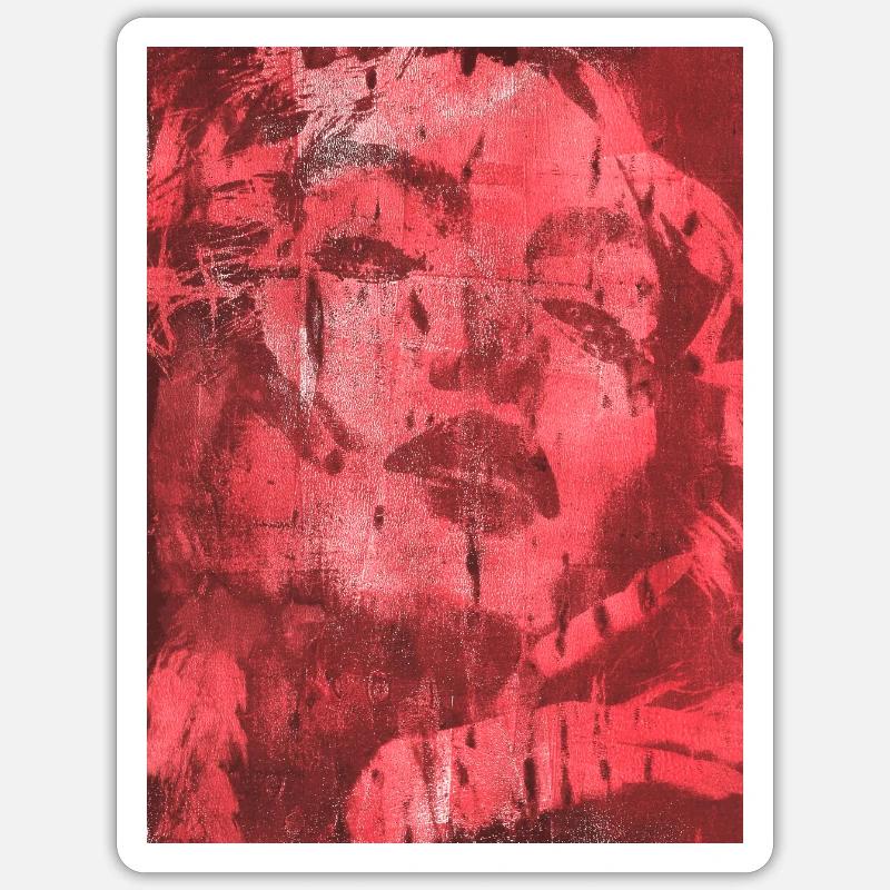 Juste Marilyn - Sticker taille S (10 x 10 cm) - blanc mat