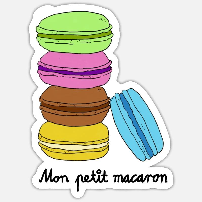 Mon petit macaron Sticker Größe S (10 x 10 cm)