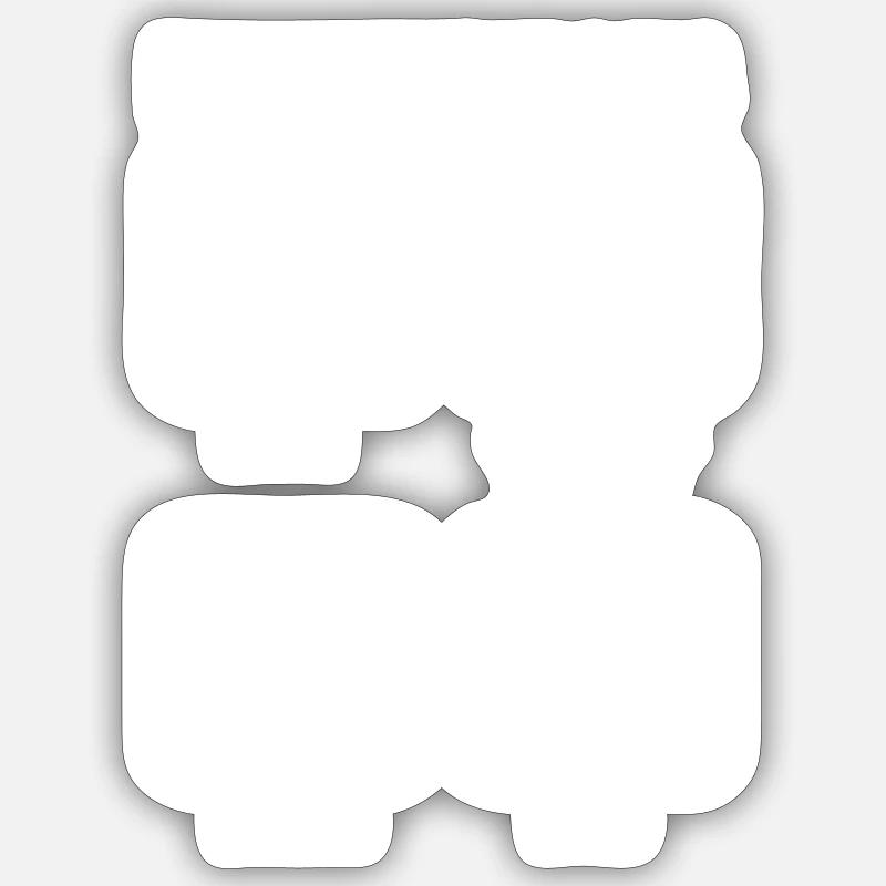 Bébé - Sticker taille S (10 x 10 cm) - blanc mat