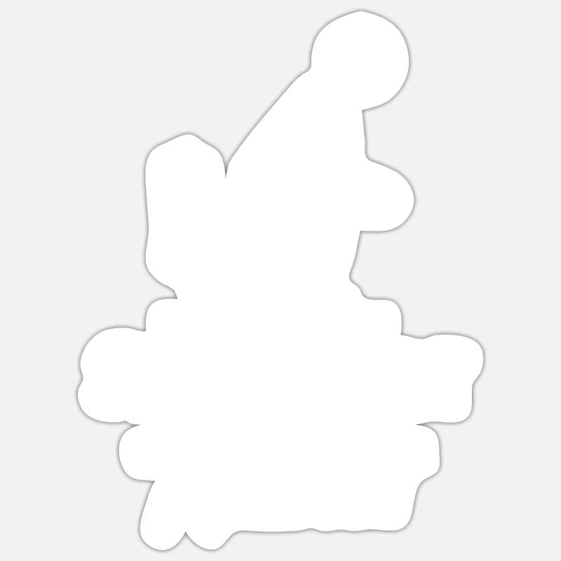 Klo GPT Spruch Geschenk - Sticker Größe S (10 x 10 cm) - Mattweiß