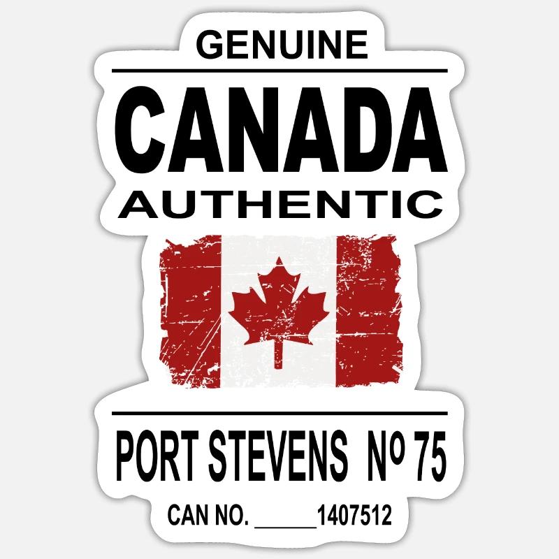 Kanada - Maple Leaf - Canada - Sticker size S (10 x 10 cm) - white matte
