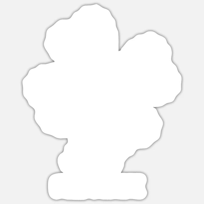 stay pawsitive - Sticker size S (10 x 10 cm) - white matte