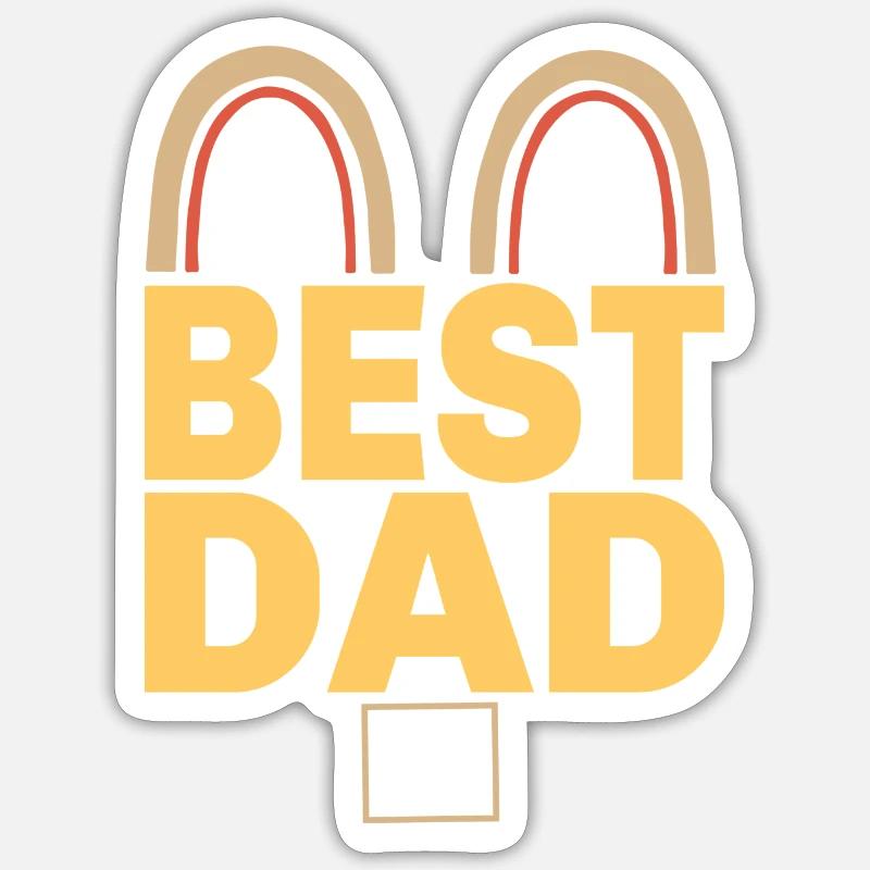 BESTER VATER Sticker Größe S (10 x 10 cm)