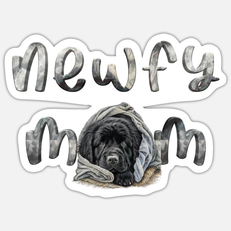 Newfoundlander - Sticker size S (10 x 10 cm) - white matte