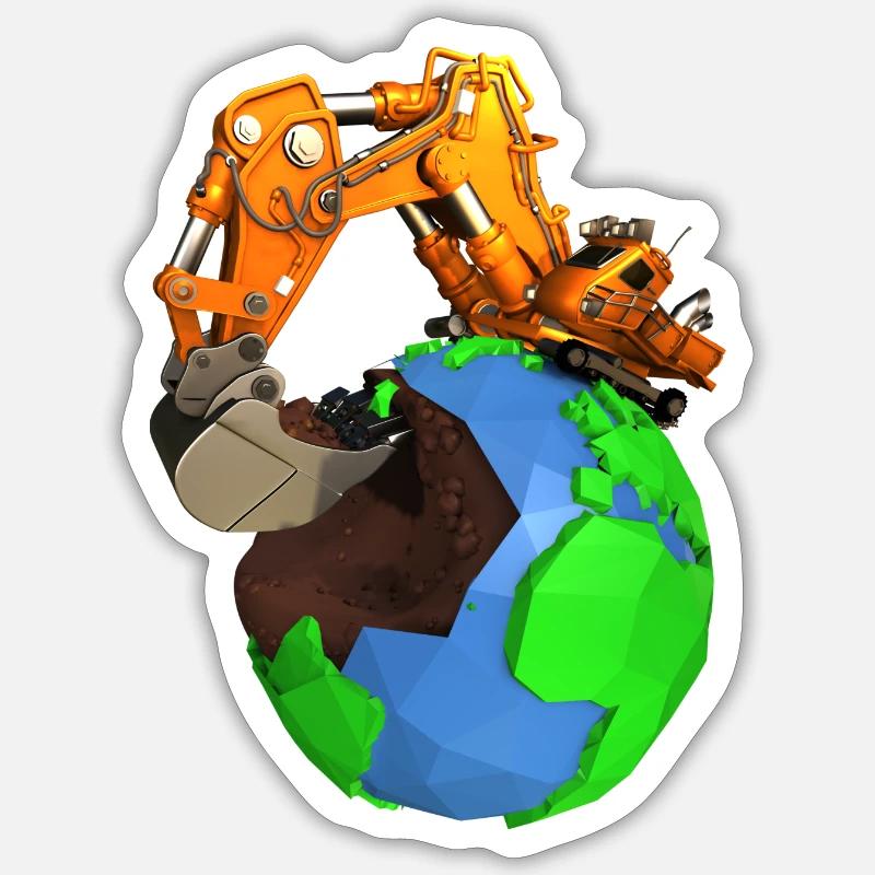save the planet Sticker size S (10 x 10 cm)