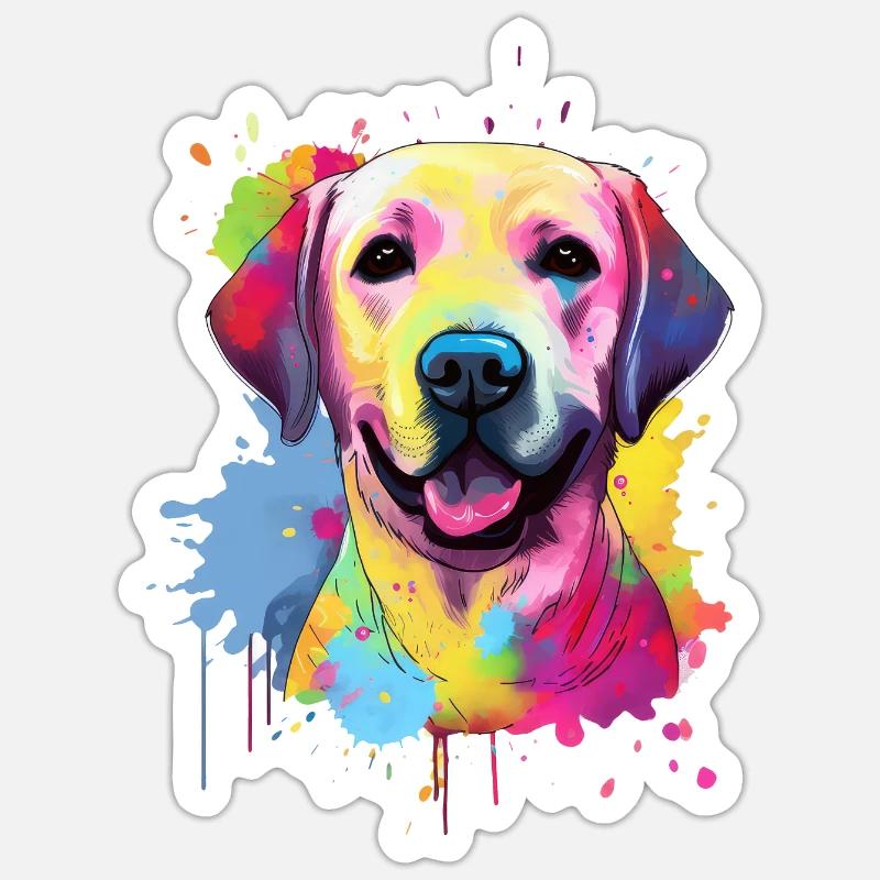 Labrador - Sticker size S (10 x 10 cm) - white matte
