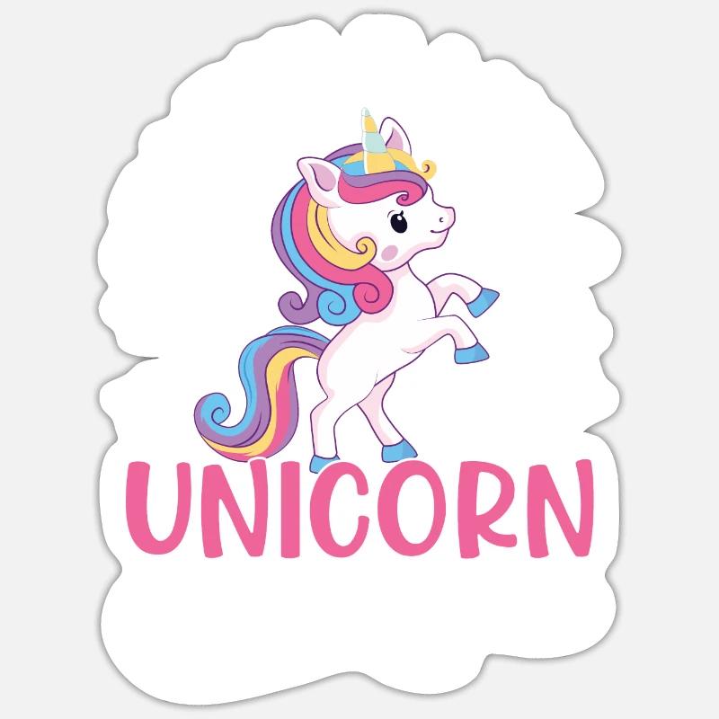 Glitzer wie ein Einhorn Sticker Größe S (10 x 10 cm)