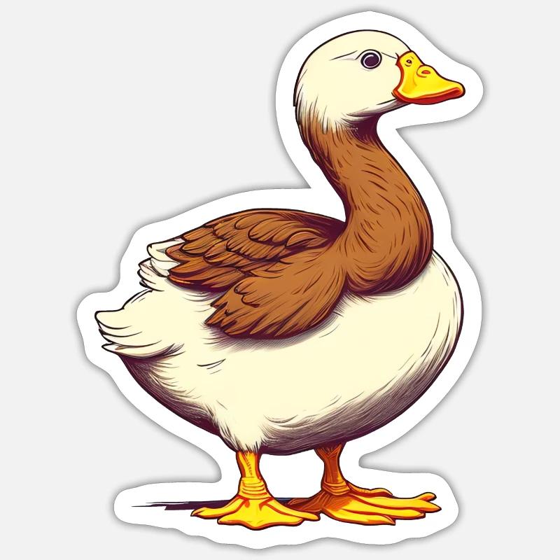Quack-tastic - Sticker size S (10 x 10 cm) - white matte
