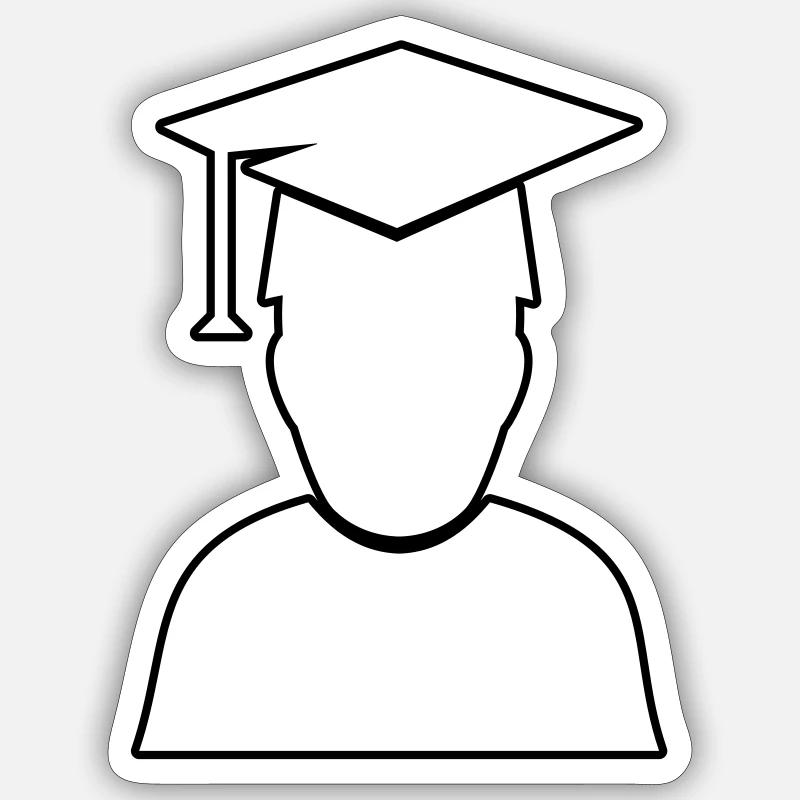 Student Diploma Sticker size S (10 x 10 cm)