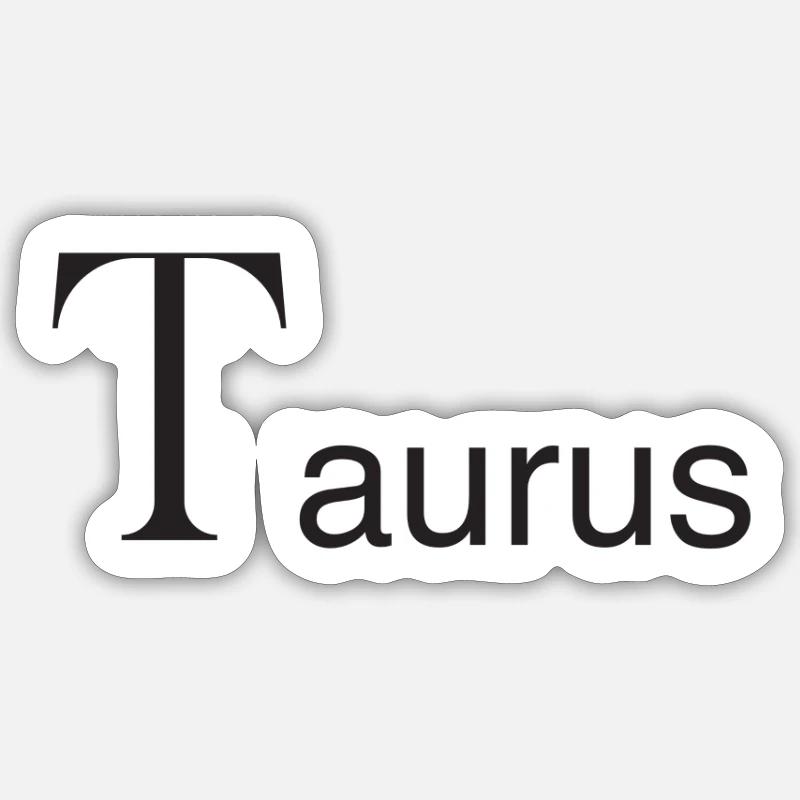 SZ Taurus - Sticker Größe S (10 x 10 cm) - Mattweiß