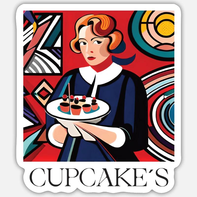 MRS. CUPCAKE Sticker Größe S (10 x 10 cm)