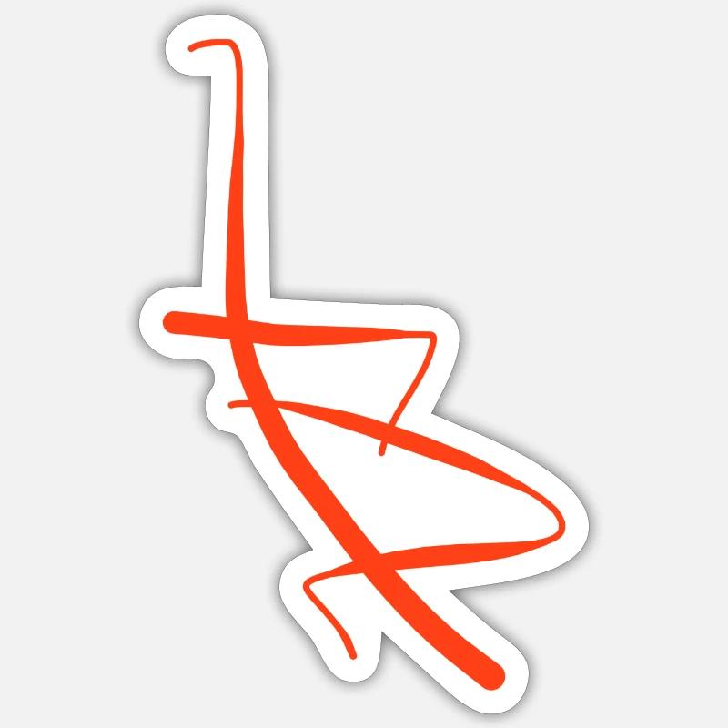 Fischerhut Basel - Sticker Größe S (10 x 10 cm) - Mattweiß