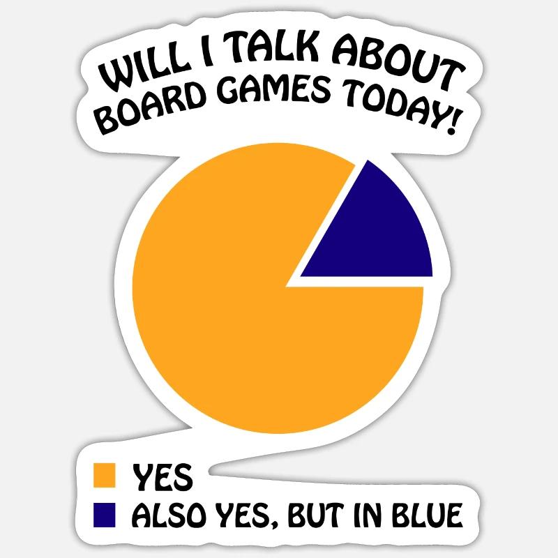 Boardgame Chess Backgammon Game Night Sticker size S (10 x 10 cm)