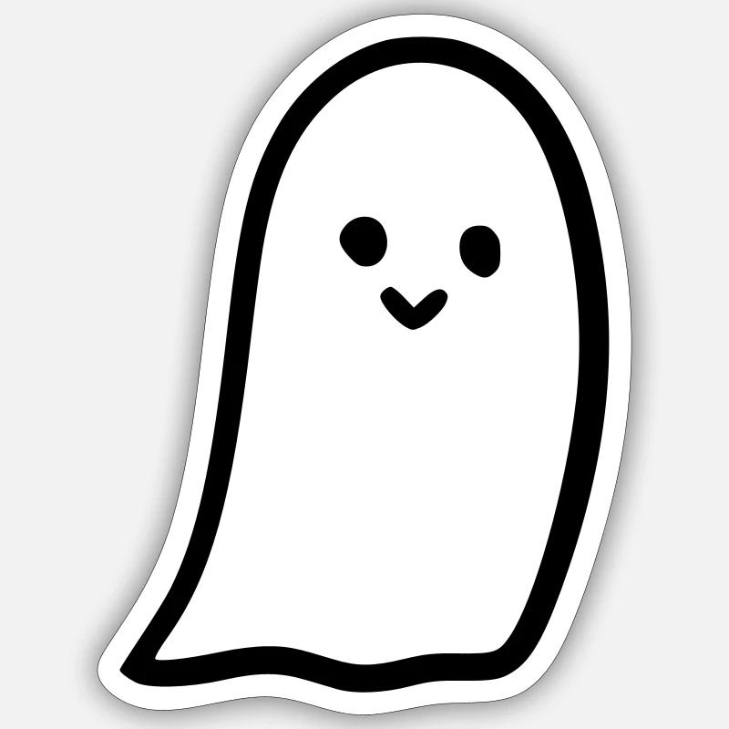 Ghost Sticker size S (10 x 10 cm)