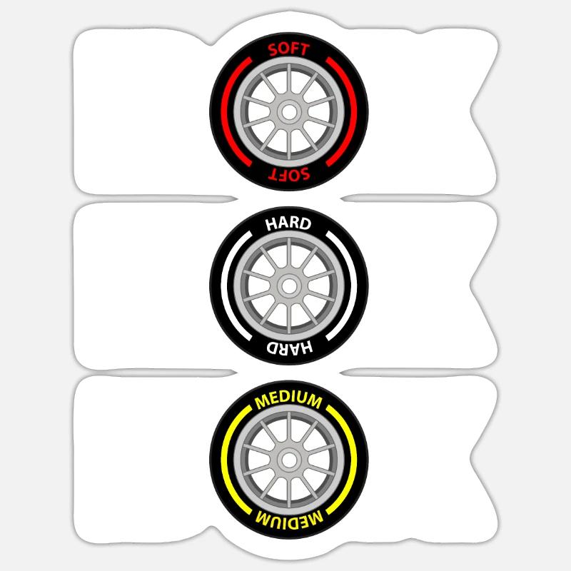 BOX BOX BOX - White Text Sticker size S (10 x 10 cm)