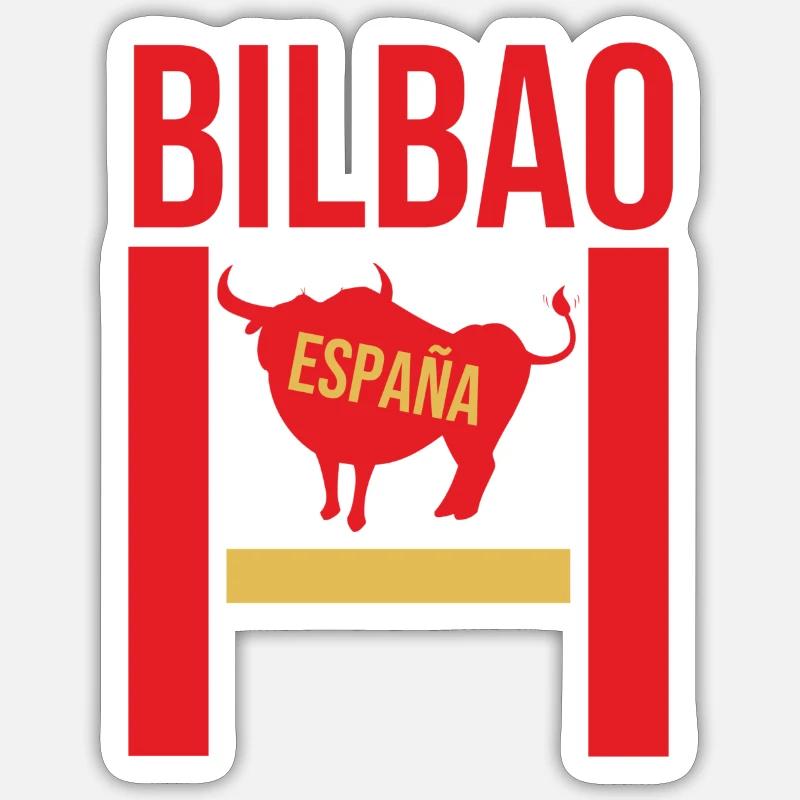 Original Bilbao souvenir - Sticker size S (10 x 10 cm) - white matte