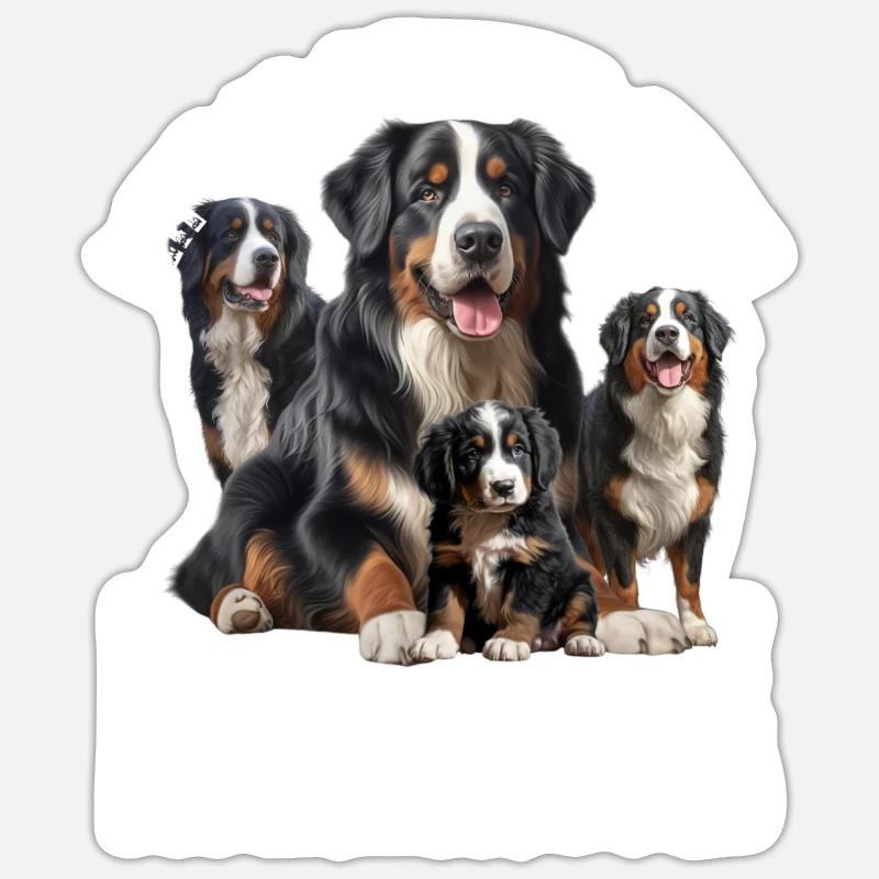 Bouvier bernois Sticker taille S (10 x 10 cm)
