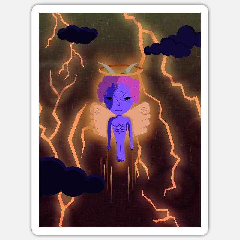 Devil Sticker size S (10 x 10 cm)