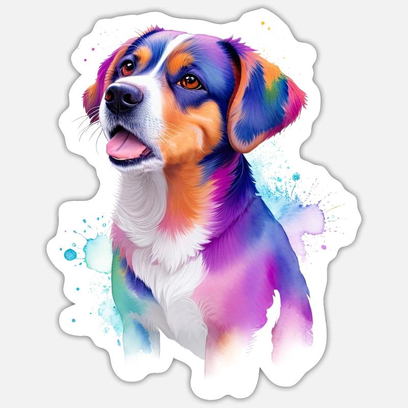Sammy - Sticker Größe S (10 x 10 cm) - Mattweiß
