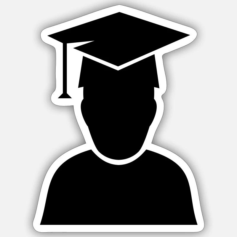 Student Diploma 1 - Sticker size S (10 x 10 cm) - white matte