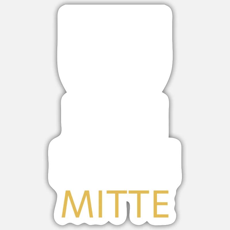 Berlin Mitte Sticker Größe S (10 x 10 cm)