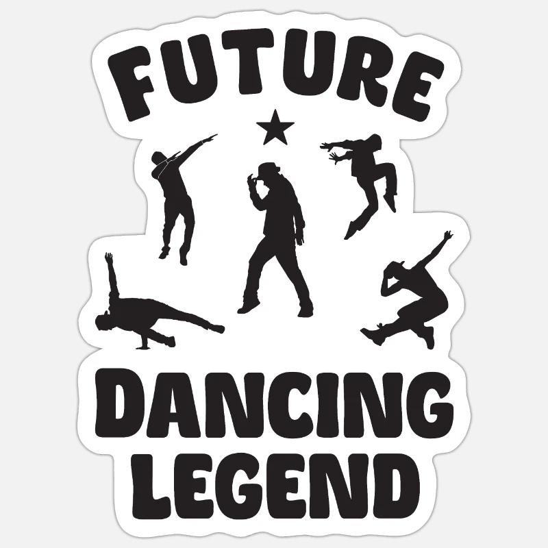 Future Dancing Legend Sticker taille S (10 x 10 cm)