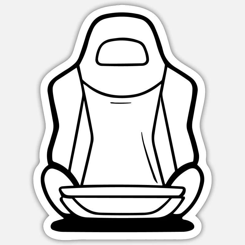 Siege - Sticker taille S (10 x 10 cm) - blanc mat