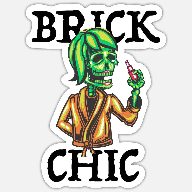 BRIC Chic - Sticker Größe S (10 x 10 cm) - Mattweiß