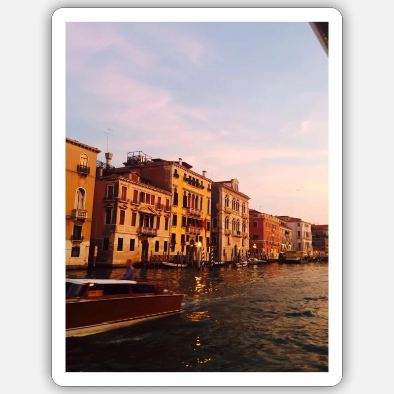 Venedig - Sticker Größe S (10 x 10 cm) - Mattweiß