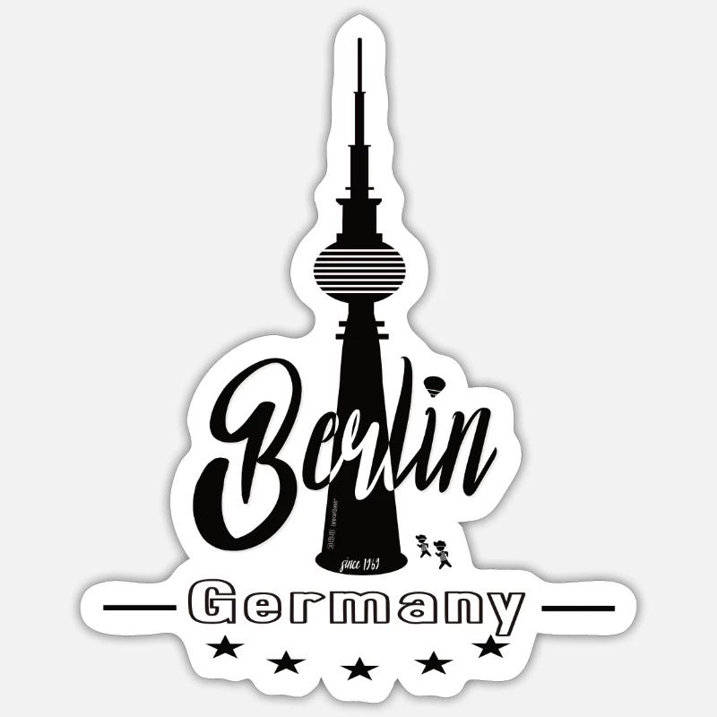 Berlin - Sticker Größe S (10 x 10 cm) - Mattweiß