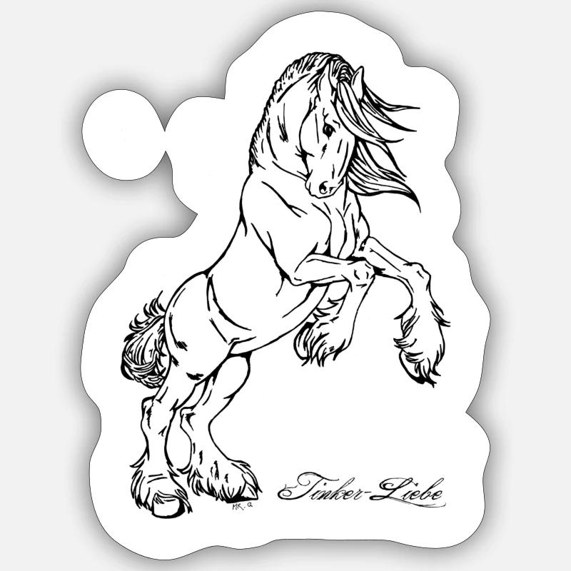 Tinker Love #2 - Sticker taille S (10 x 10 cm) - blanc mat