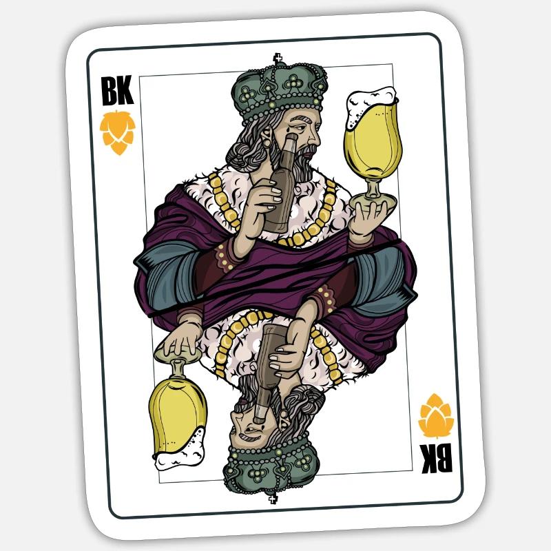 Bierkönig // Majorque - Sticker taille S (10 x 10 cm) - blanc mat