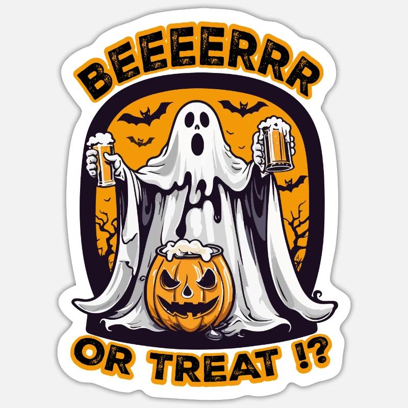 BIER ODER LECKEREIEN Sticker Größe S (10 x 10 cm)