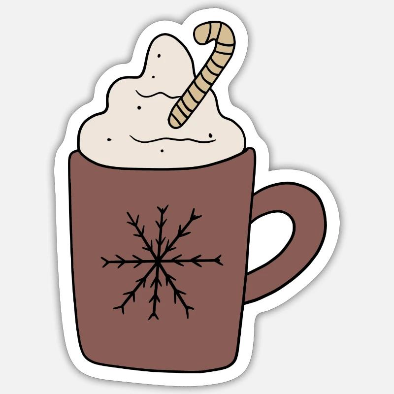 Coupe Kakota - Sticker taille S (10 x 10 cm) - blanc mat