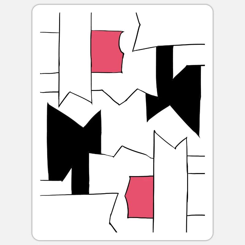 Lesezeichen - Sticker Größe S (10 x 10 cm) - Mattweiß