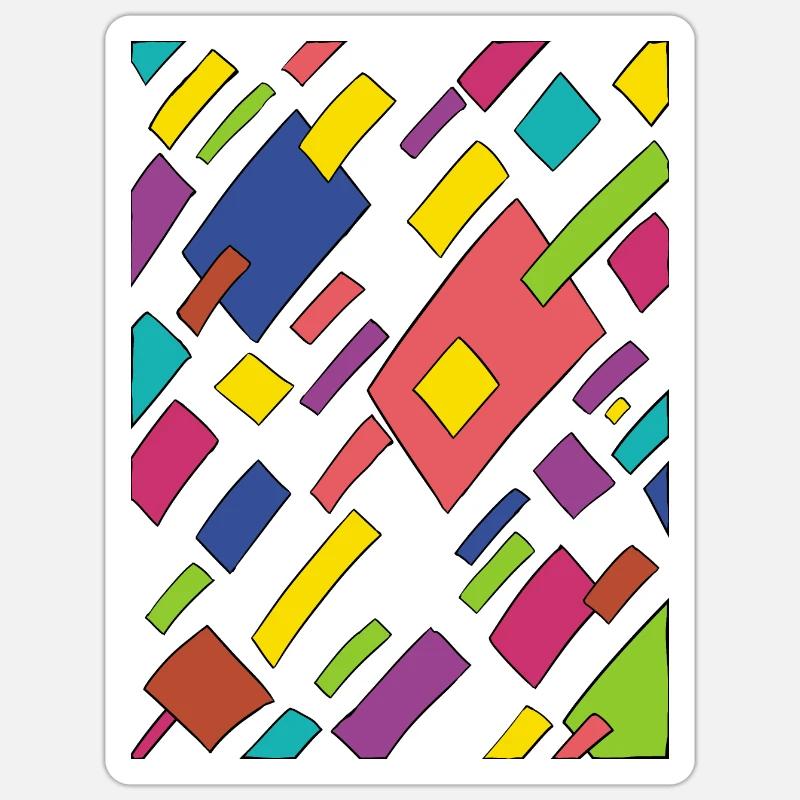 rain - Sticker size S (10 x 10 cm) - white matte