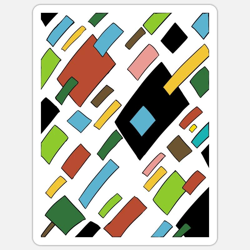 rain - Sticker size S (10 x 10 cm) - white matte