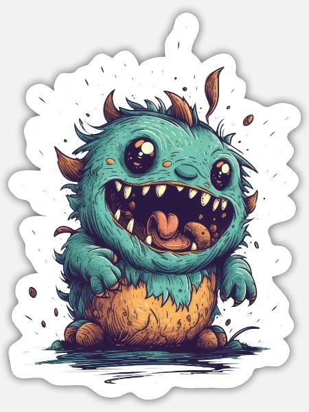 I'm Happy - blank - Sticker Größe S (10 x 10 cm) - Mattweiß