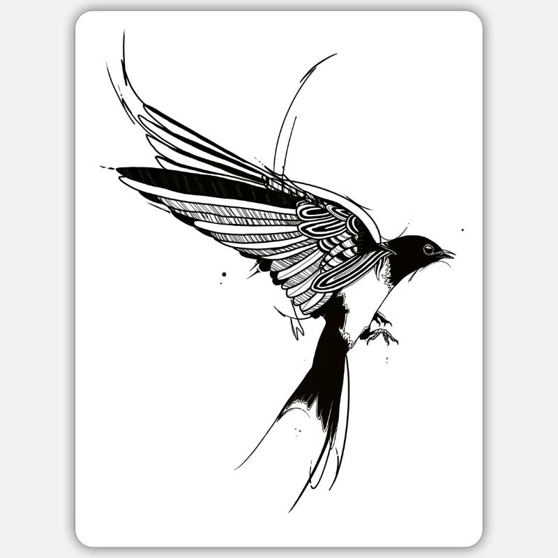 Avaler - Sticker taille S (10 x 10 cm) - blanc mat