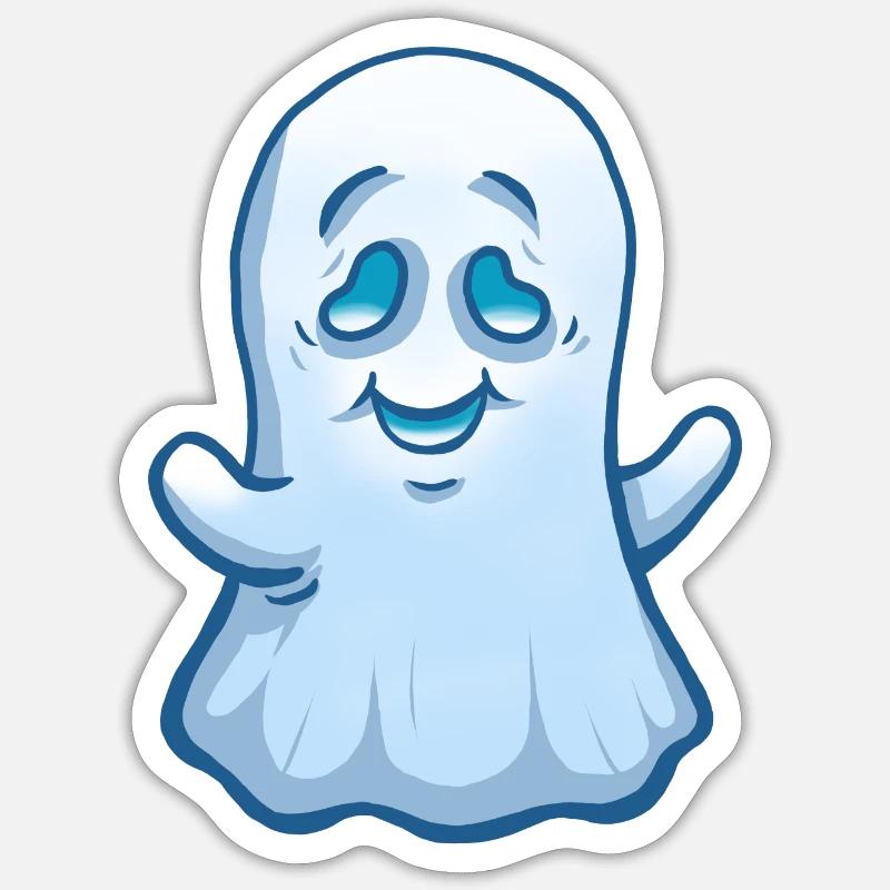 Lutin - Sticker taille S (10 x 10 cm) - blanc mat