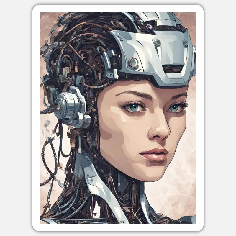 Artificial intelligence, the winning combination Sticker size S (10 x 10 cm)
