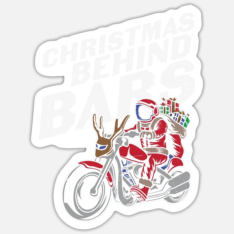 Weihnachtsmann Pullover - Weihnachtspullover Sticker Größe S (10 x 10 cm)