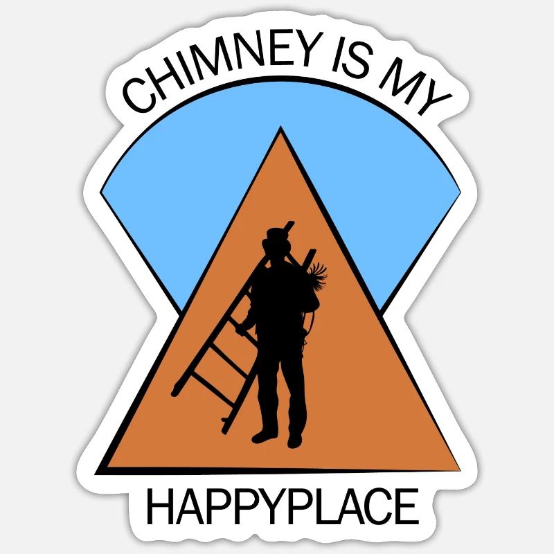 Ramoneur Ramoneur Ramoneur - Sticker taille S (10 x 10 cm) - blanc mat