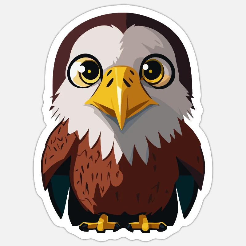 Aigle - Sticker taille S (10 x 10 cm) - blanc mat