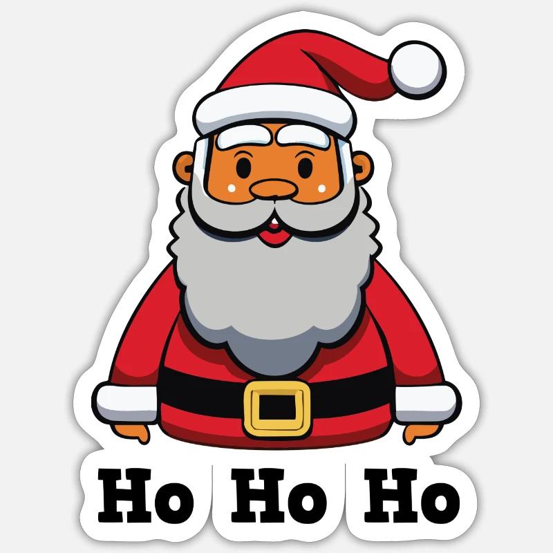Weihnachtsmann_HoHoHo Sticker Größe S (10 x 10 cm)