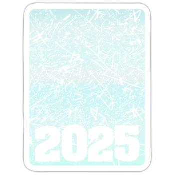 2025 - Sticker Größe S (10 x 10 cm) - Mattweiß - Vorne