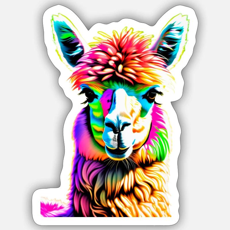 Couleurs Alphaca Sticker taille S (10 x 10 cm)