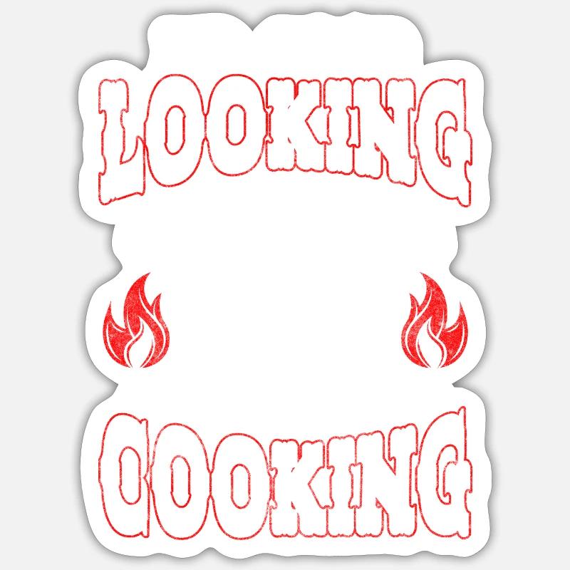 Koch Küchenchef Restaurant - Sticker Größe S (10 x 10 cm) - Mattweiß