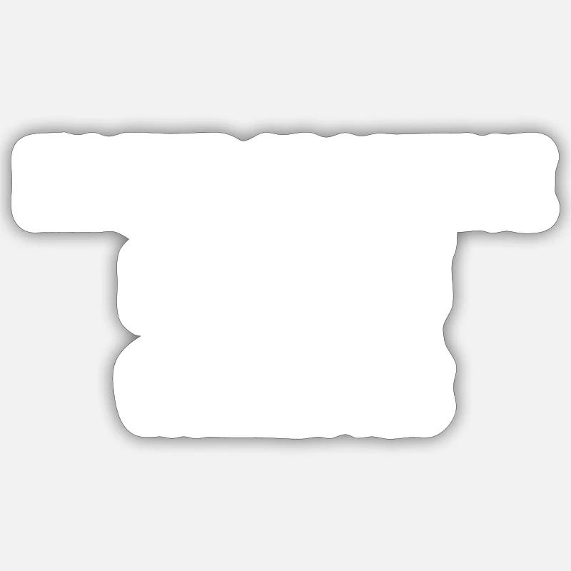 Hochgebildeter Kettenraucher - Sticker Größe S (10 x 10 cm) - Mattweiß