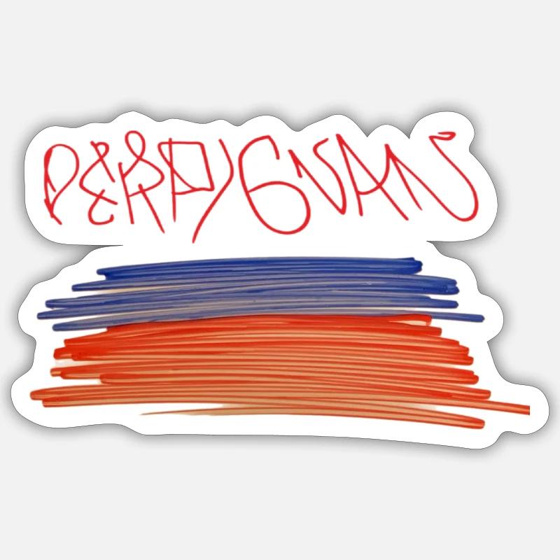 Perpignan Perpignan Perpignan - Sticker taille S (10 x 10 cm) - blanc mat